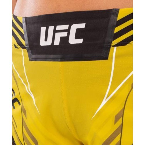 UFC Venum Authentic Fight Night sieviešu MMA šorti, šaurs piegriezums, dzelteni