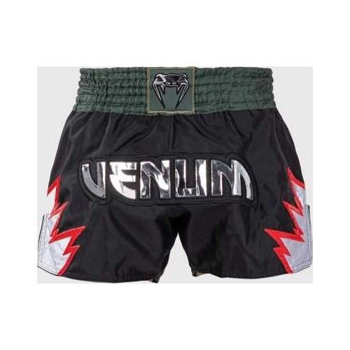 Venum Inferno Muay Thai šorti - Deep Black/Khaki