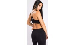 Sporta krūšturis Venum Essential Low Impact, melns