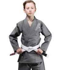 Venum Contender Kids BJJ Gi (bezmaksas balta josta iekļauta komplektā) - pelēks