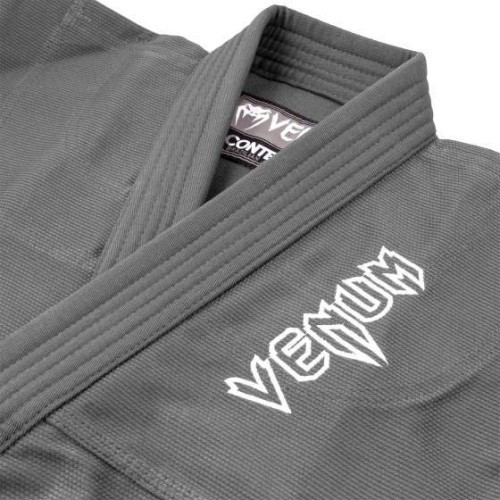 Кимоно BJJ Venum Contender Kids с белым поясом, серое