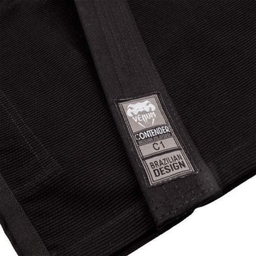 Venum Contender bērnu BJJ kimono (ar bezmaksas baltu jostu) – melns