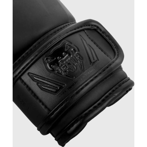 Bērnu boksa cimdi Venum Elite Exclusive, matēti melni