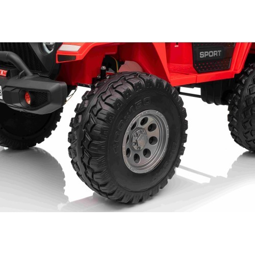 Elektromobilis Extreme Sport 4x4, sarkans, divvietīgs