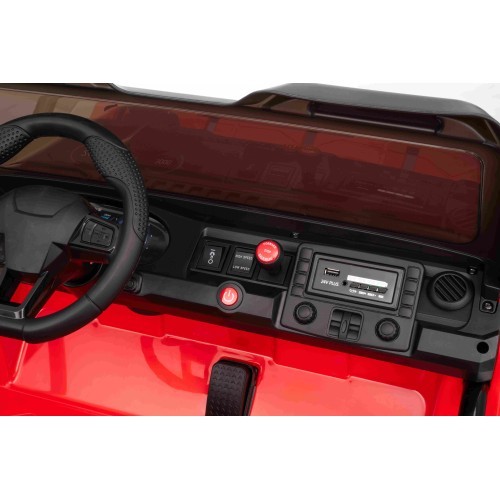 Elektromobilis Extreme Sport 4x4, sarkans, divvietīgs