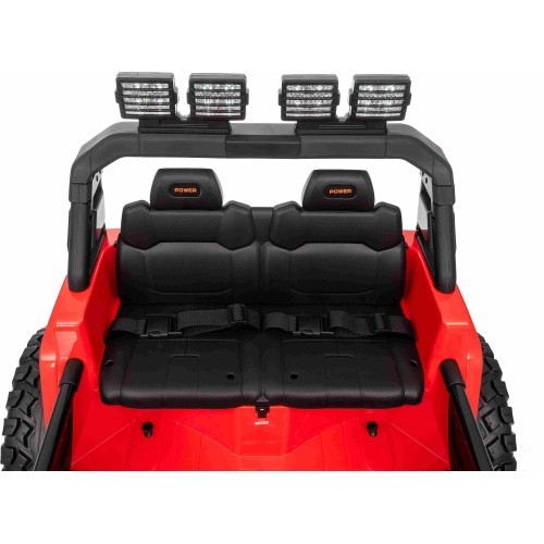 Elektromobilis Extreme Sport 4x4, sarkans, divvietīgs