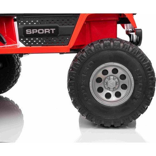 Elektromobilis Extreme Sport 4x4, sarkans, divvietīgs
