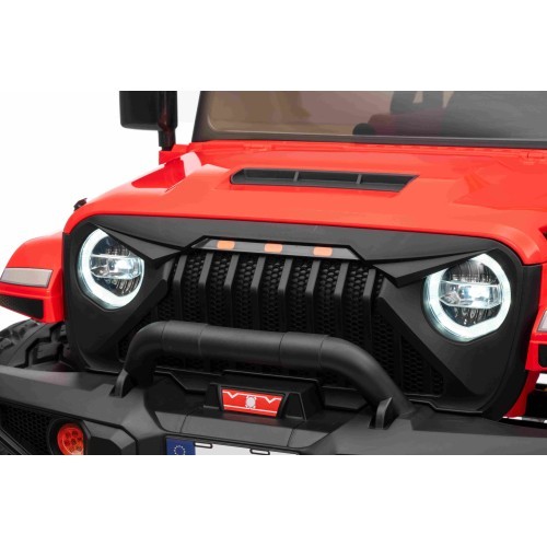 Elektromobilis Extreme Sport 4x4, sarkans, divvietīgs