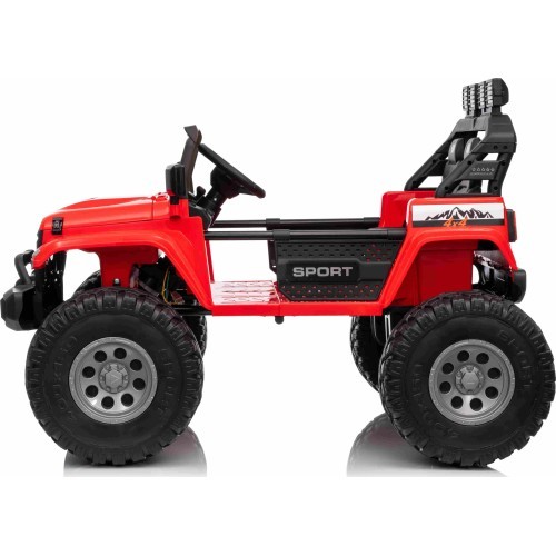 Elektromobilis Extreme Sport 4x4, sarkans, divvietīgs