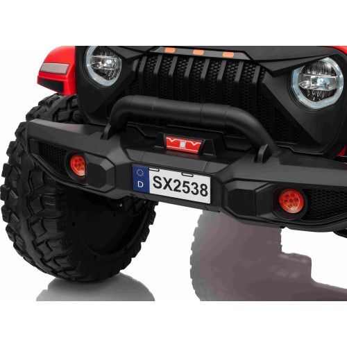 Elektromobilis Extreme Sport 4x4, sarkans, divvietīgs
