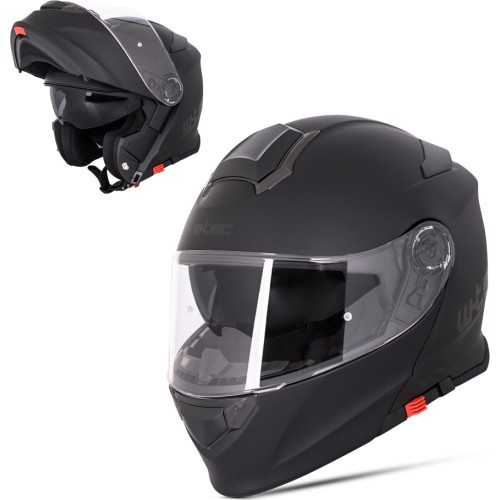 Flip-Up Motorcycle Helmet W-TEC Venero - Magic Matt Black