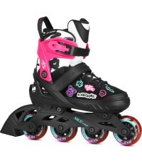 Skrituļslidas Nils Extreme Vibe NA2053A rozā, izmērs XS (29-32) - NA2053A ŁYŻWOROLKI VIBE RÓŻOWE ROZM. XS(29-32) NILS EXTREME