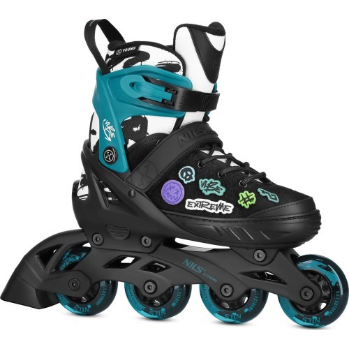 Skrituļslidas Nils Extreme Vibe NA2053A rozā, izmērs XS (29-32) - NA2053A ŁYŻWOROLKI VIBE TURKUSOWE ROZM. XS(29-32) NILS EXTREME