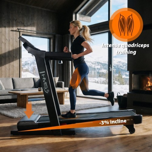 ELECTRIC HOME TREADMILL WITH INCLINE AND DECLINE FUNCTION HMS TERRUN275