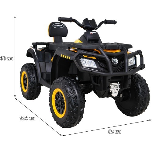 Kvadricikls XT-SPEED 4x4, dzeltens