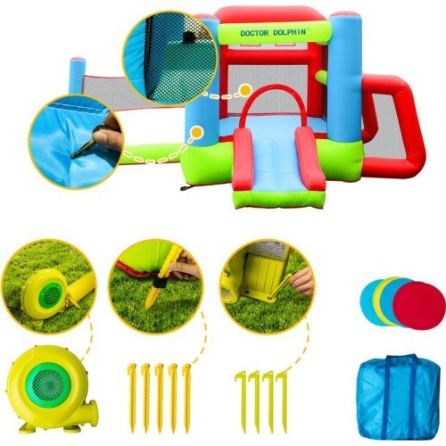 Inflatable Bounce House Doctor Dolphin Tennis & Soccer 72013