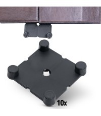 Connector Set for Luxteko Waffle Floor Mats – 10 Pcs.