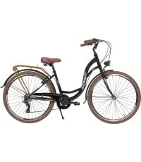 Velosipēds AZIMUT Vintage TX-7 28" 2023 melns-krēms matēts