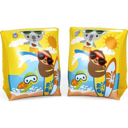 Нарукавники для плавания Bestway SUMMER SURF, жёлтые, 23x15 см