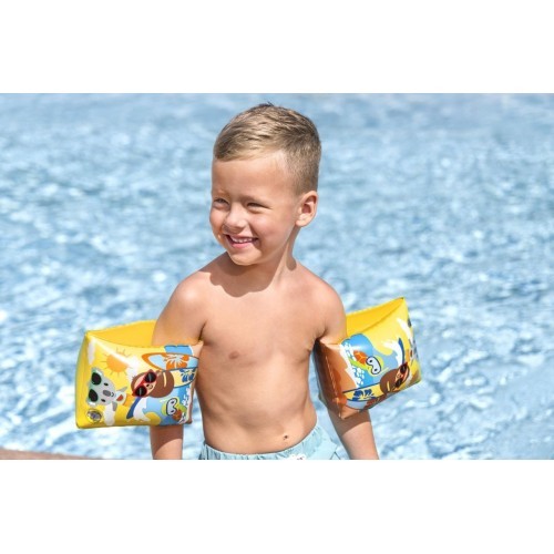 Нарукавники для плавания Bestway SUMMER SURF, жёлтые, 23x15 см