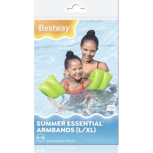 Bērnu peldēšanas piedurknes Bestway, zaļas, 25x20 cm