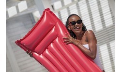 Inflatable Swimming Mattress Red BESTWAY 183x69cm + Pillow