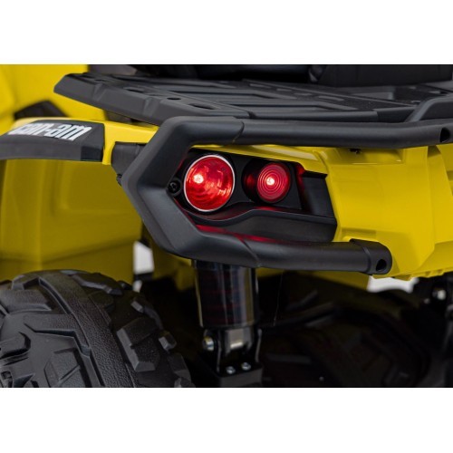 Kvadricikls Can-Am Outlander ar tālvadības pulti, dzeltens