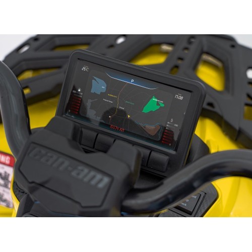 Kvadricikls Can-Am Outlander ar tālvadības pulti, dzeltens