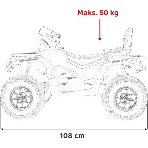 Quad Can Am Outlander ATV with Remote Control Yellow