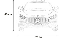 Elektromobilis Mercedes Benz AMG SL63, sarkans