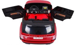 Elektromobilis Range Rover HSE, sarkans, divvietīgs ar pulti