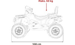 Электроквадроцикл Can Am Outlander ATV, синий