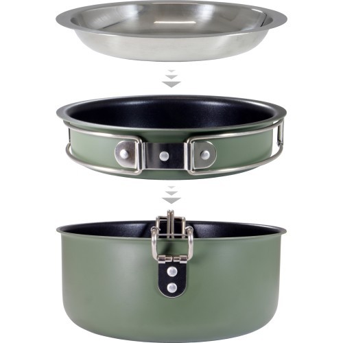 Origin Outdoors alumīnija ēdiena gatavošanas komplekts “Snap-Pack”