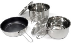 Origin Outdoors nerūsējošā tērauda ēdiena gatavošanas komplekts “Non-Stick”