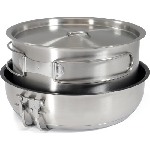 Origin Outdoors Stainless Steel Cooking Set 'Non-Stick'