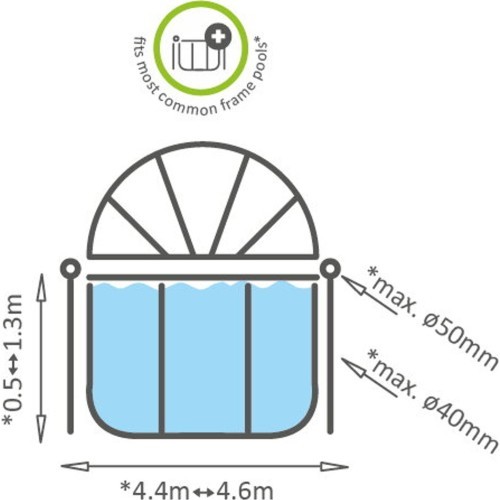 EXIT pool dome ECO ø450cm - universal