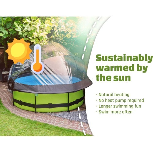 Baseina kupols EXIT ECO ø244 cm, universāls (arī Intex/Bestway)