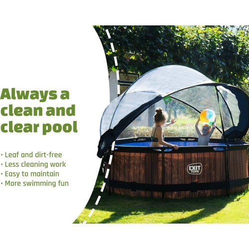 Baseina kupols EXIT ECO ø244 cm, universāls (arī Intex/Bestway)