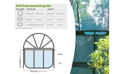 EXIT pool dome ECO ø244cm - universal (also for Intex/Bestway)