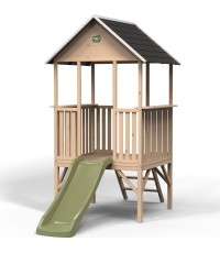 EXIT Panorama 300 wooden playhouse with slide