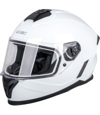 Bērnu integrālā motociklista ķivere W-TEC Basmeck - Spīdīgi balts