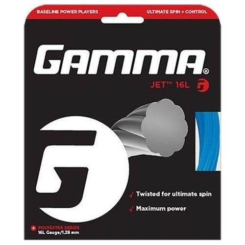 Струны для теннисной ракетки Gamma Moto Set 17, 1,24 мм, чёрные