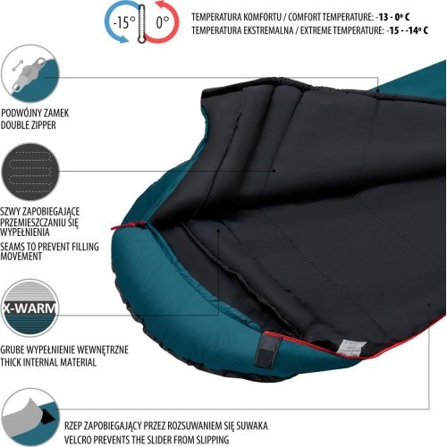 NC2005 DARK GREEN SLEEPING BAG NILS CAMP