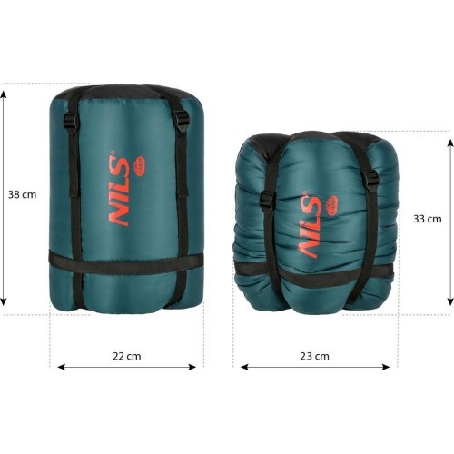 NC2005 DARK GREEN SLEEPING BAG NILS CAMP