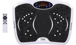 Vibrācijas platforma ar pretestības gumijām One Fitness SVP08