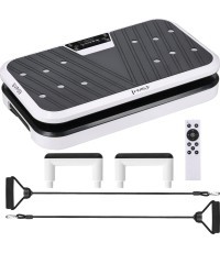 VIBRATION PLATFORM WITH PUSH-UP BARS AND RESISTANCE BANDS SVP09 HMS