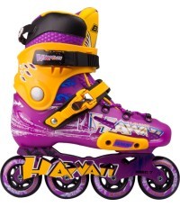 Фиксированные роликовые коньки Baud BD276 - Violet-Yellow