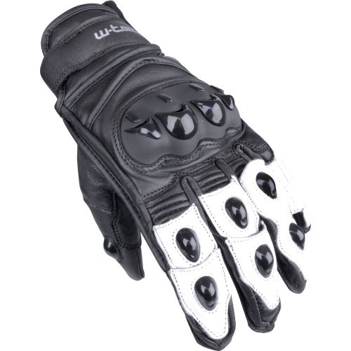 W-TEC Radoon Motorcycle Gloves - Black/White