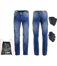 Мужские кевларовые мото джинсы W-TEC Shiquet - Dark blue