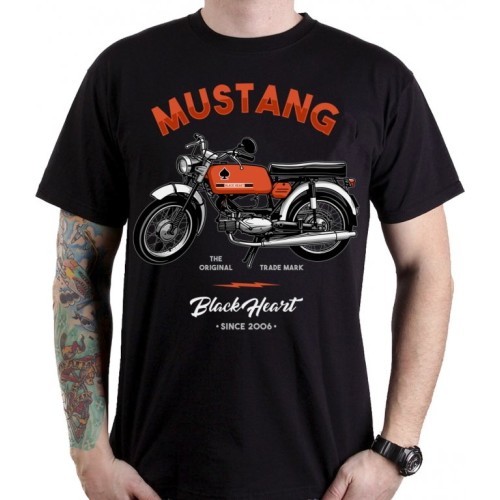 Футболка BLACK HEART Mustang - Чёрный